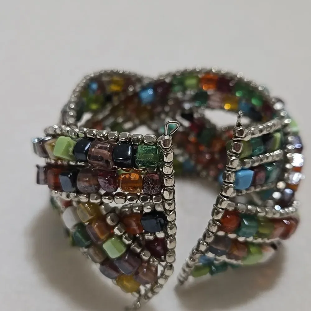 Multicolor Glass Beaded Bracelet